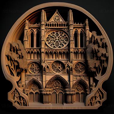 3D model st notre dame (STL)